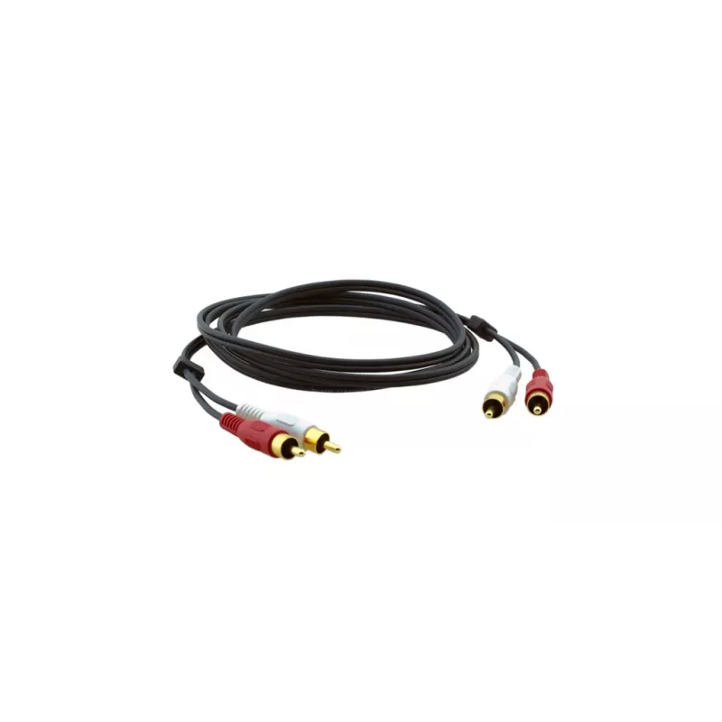 Kramer C-2RAM/2RAM-1 RCA Stecker auf RCA Stecker Koaxial-Audiokabel 0,3m Schwarz 95-0202001
