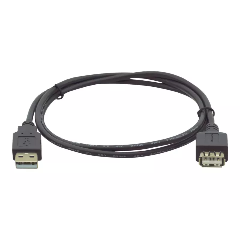 Kramer Electronics C-USB/AAE-10 USB 2.0 Kabel, USB-A Stecker zu USB-A Stecker, 3 m, Weiß 96-02121010