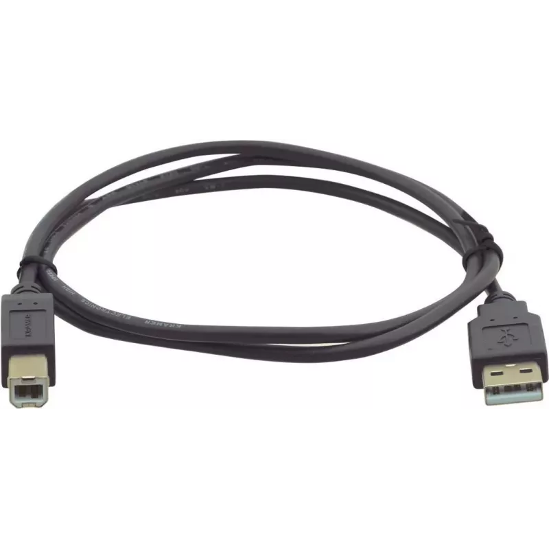 Kramer Electronics 0,9m USB 2.0 Kabel USB-A Stecker auf USB-B Stecker Schwarz (96-0215003)