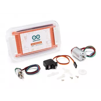 Arduino AKX00033 Motor für Engineering Kit R2 - 12V Bürsten-DC-Motor, 6000 U/min, D-Schaft