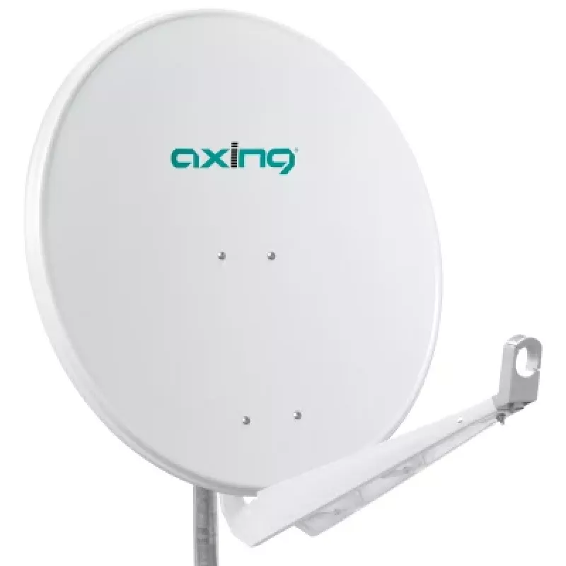 AXING SAA 85-01N Aluminium-Satellitenantenne 85 cm, Hellgrau SAA08501N