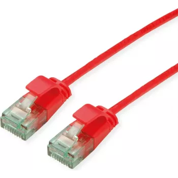 ROLINE RM UTP Patchkabel Cat.6A/Class EA SLIM Rot 1m 21.45.3413