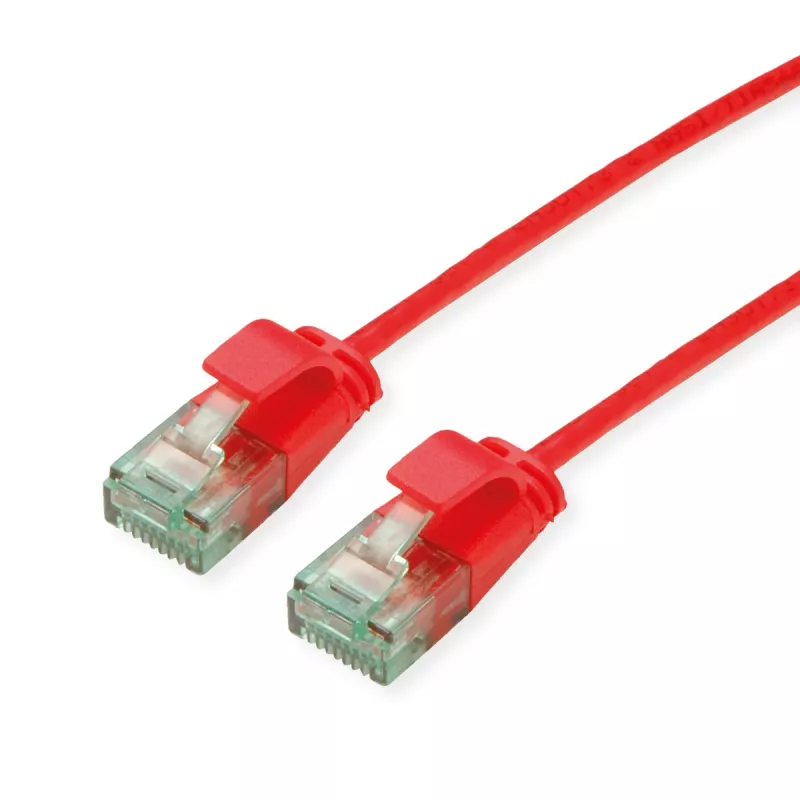 ROLINE RM UTP Patchkabel Cat.6A/Class EA SLIM Rot 1m 21.45.3413