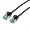 ROLINE RM U/FTP Patchkabel Cat.6A Class EA Slim Schwarz 0,15m 21.45.3350