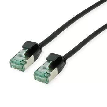 ROLINE RM U/FTP Patchkabel Cat.6A Class EA Slim Schwarz 0,15m 21.45.3350