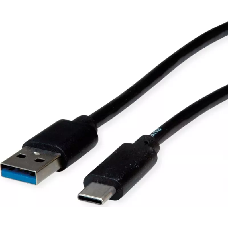 ROLINE RM USB 3.2 Gen 2 Kabel, USB A-C, ST/ST, Schwarz, 2 m 11.45.9012
