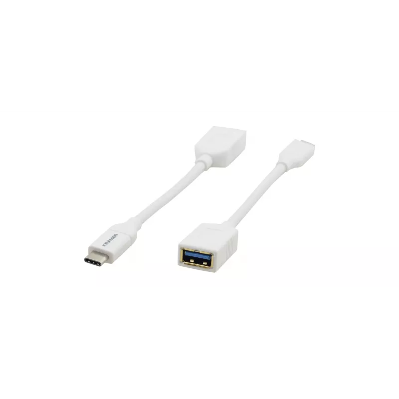 Kramer Electronics ADC-USB31/CAE USB 3.2 Gen 1 Kabel, USB-C auf USB-A, Weiß, 0,91 m 99-97210005