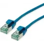 ROLINE RM U/FTP Cat.6A Slim Patchkabel, LSZH, Blau, 1,5 m 21.45.3344