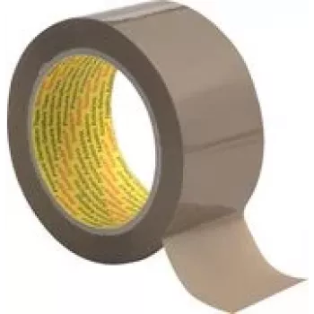 Scotch Packband 3739 Braun 50 mm x 66 m, 0,056 mm, Hochleistungs-Klebeband, Leises Abrollen, Acrylklebstoff 3739B506