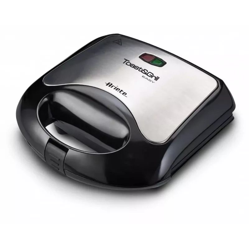 Ariete A1980 Sandwichmaker & Grill, 750 W, Schwarz/Silber