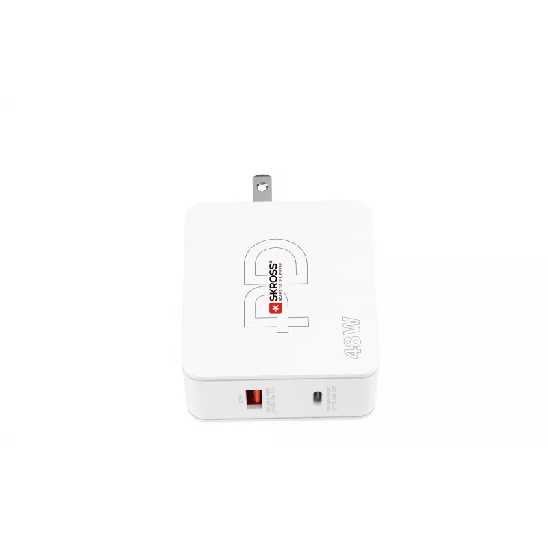 SKROSS Multipower Combo+ US 48W USB-Wandladegerät mit USB-C PD und 3 USB-A-Anschlüssen SKKT000348WPDUSCCN