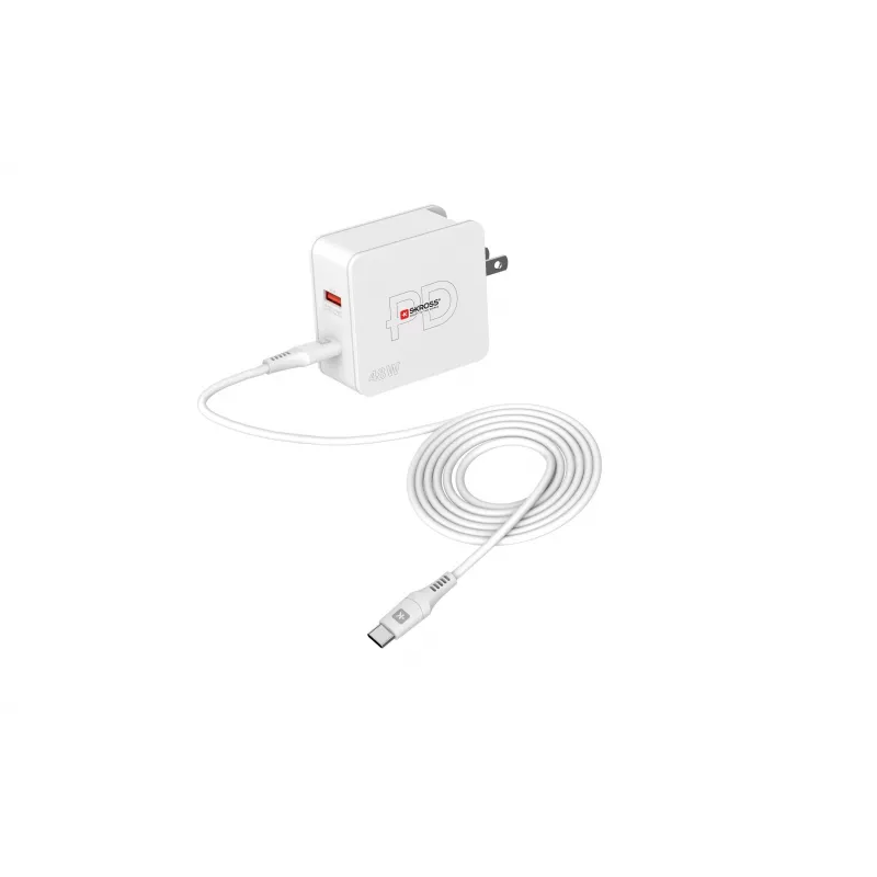 SKROSS Multipower Combo+ US 48W USB-Wandladegerät mit USB-C PD und 3 USB-A-Anschlüssen SKKT000348WPDUSCCN