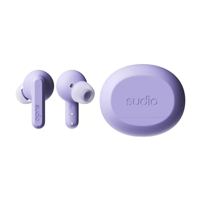 Sudio A3 Pro kabellose Bluetooth-Ohrhörer mit ANC, Transparenzmodus, IPX4, Lila A1PROPUR