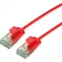 ROLINE RM UTP Patchkabel Cat.6A/Class EA SLIM Rot 0,15m 21.45.3410
