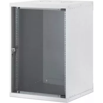 Intellinet 19 inch Wandmontage-Netzwerkschrank, Basic Line, 15 RU, 560 mm Tiefe, Grau (RAL 9005) 716789