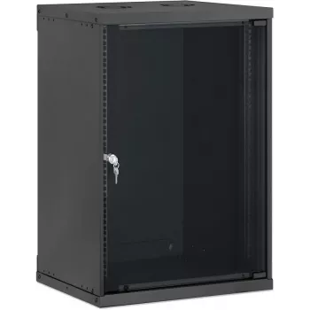 Intellinet 19 inch Wandgehäuse, Basic Line, 15U, 400 mm Tiefe, Schwarz RAL 9005 716710