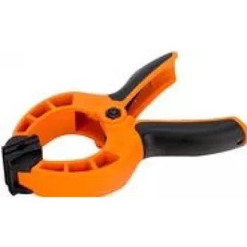 Bahco 420SC-50 Federzwinge mit 50 mm Spannweite, drehbaren Spannbacken, PVC-beschichteten Griffen