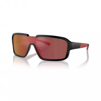 Arnette Gringo AN4335-27536Q Herren-Sonnenbrille Mattschwarz/Dunkelgrau Verspiegelt Silber