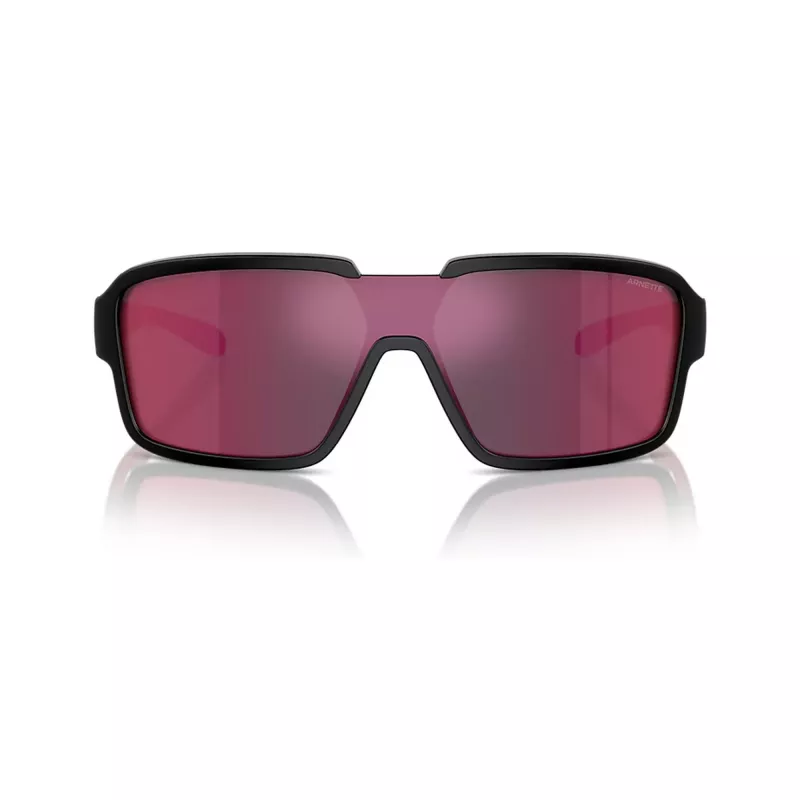 Arnette Gringo AN4335-27536Q Herren-Sonnenbrille Mattschwarz/Dunkelgrau Verspiegelt Silber