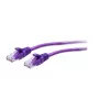 C2G 0,3m Cat6a Slim Ethernet Patchkabel U/UTP RJ-45 lila 28 AWG