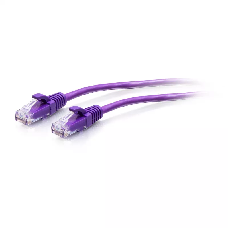 C2G 0,3m Cat6a Slim Ethernet Patchkabel U/UTP RJ-45 lila 28 AWG