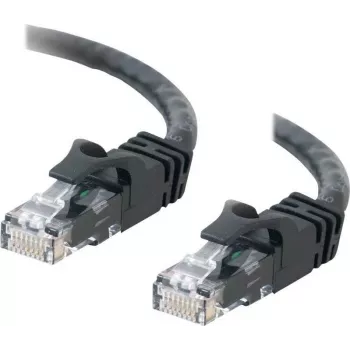 Cables2Go 0,5m Cat6 UTP Ethernet Patchkabel, Schwarz, Snagless, PVC-Mantel 83405