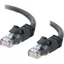 Cables2Go 0,5m Cat6 UTP Ethernet Patchkabel, Schwarz, Snagless, PVC-Mantel 83405