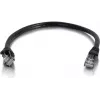 Cables2Go 0,5m Cat6 UTP Ethernet Patchkabel, Schwarz, Snagless, PVC-Mantel 83405