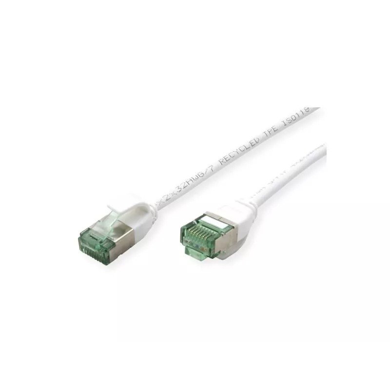 ROLINE RM U/FTP Cat.6A Slim Patchkabel, Weiß, 0,3 m 21.45.3361