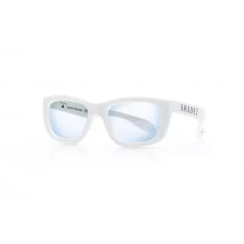 SHADEZ Blue Light White Teeny Kinderbrille für digitale Geräte, 3-7 Jahre