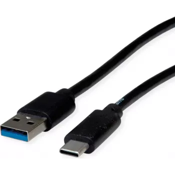 ROLINE RM USB 3.2 Gen 1 Kabel, USB A-C, ST/ST, Schwarz, 3 m 11.45.9013