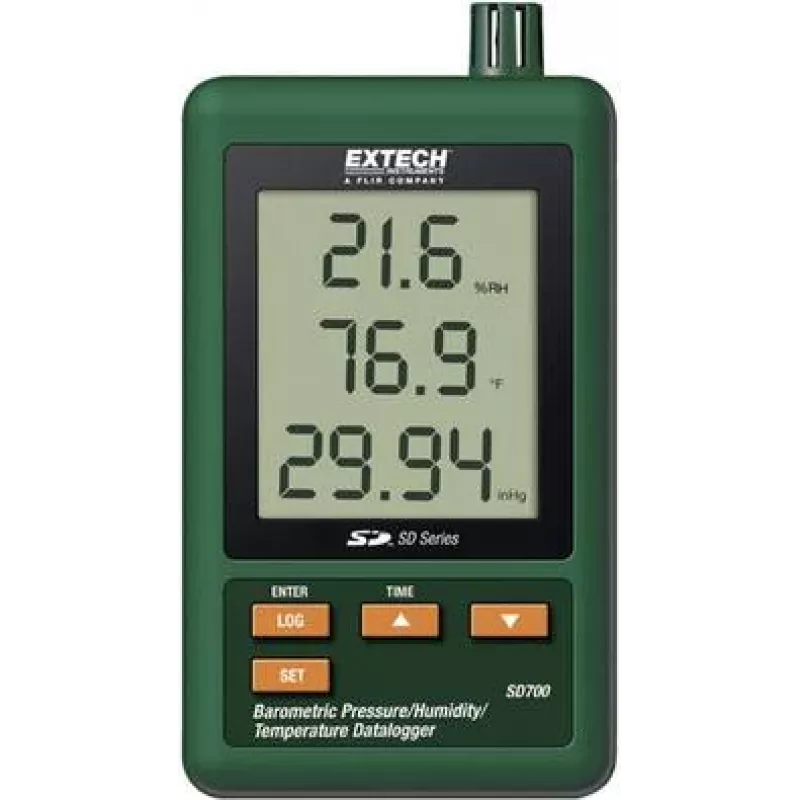 Extech SD700 Temperatur-, Feuchtigkeits- und Luftdruck-Datenlogger mit SD-Karte