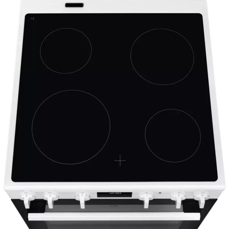 Electrolux LKR64023AW Freistehender Elektroherd mit Glaskeramik-Kochfeld, 4 Zonen, 58L Backofen, Weiß