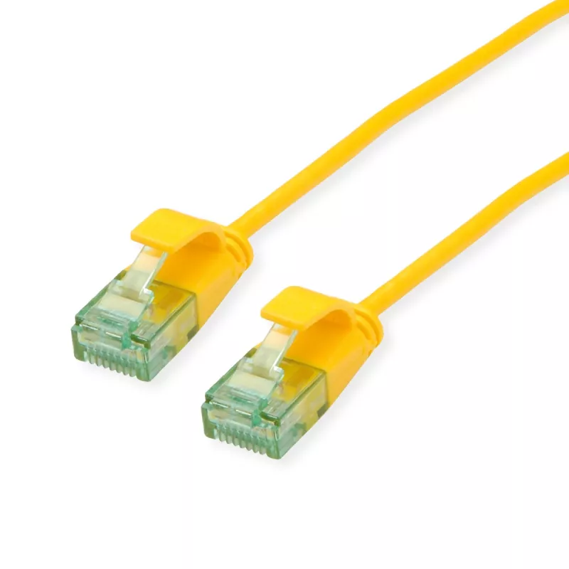 ROLINE RM UTP Patchkabel Cat.6A Class EA Slim Gelb 0,3m 21.45.3421