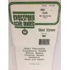 Evergreen Polystyrolplatte 300 mm x 150 mm x 0,13 mm, Weiß, 3er-Pack (9009)