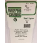Evergreen Polystyrolplatte 300 mm x 150 mm x 0,13 mm, Weiß, 3er-Pack (9009)