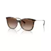 Armani Exchange Damen-Sonnenbrille AX4151S, braunes Havana-Gestell, braune Gradient-Gläser, 55mm AX4151S821313