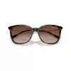 Armani Exchange Damen-Sonnenbrille AX4151S, braunes Havana-Gestell, braune Gradient-Gläser, 55mm AX4151S821313