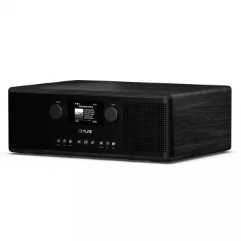 Pure Classic C-D6i Internetradio mit DAB+ und UKW, Schwarz/Schwarz Esche 254587