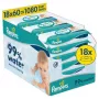 Pampers Aqua Feuchttücher für Babys, 18 Packungen, 1080 Stück