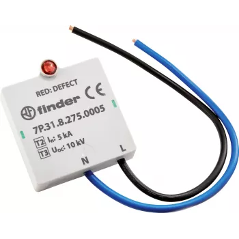 Finder 7P.31.8.275.0005 Typ 2 Überspannungsschutzgerät, 1-polig, 275 V AC, 20 kA