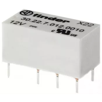 Finder Miniatur-PCB-Relais 30.22.7.012.0020 DPDT 2A 12V DC