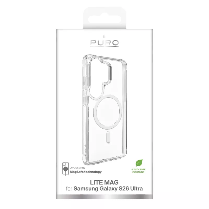 SBS Mobile Transparente MagSafe-Hülle für Samsung Galaxy S26 Ultra – Transparent PUSGS26ULITEMAGTR