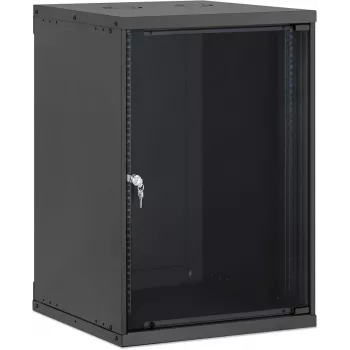 Intellinet 19 inch Wandmontage-Netzwerkschrank, Basic Line, 15U, 560 mm Tiefe, Schwarz RAL 9005 (716772)