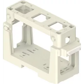 ILME COB03/3BC Modulhalter für 3x 21,21 mm Einsätze, Thermoplast, Schwarz