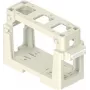 ILME COB03/3BC Modulhalter für 3x 21,21 mm Einsätze, Thermoplast, Schwarz