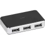 Vivanco USB 2.0 4-Port-Hub mit 3 m Kabel (VVITHUB2V4PORTS)