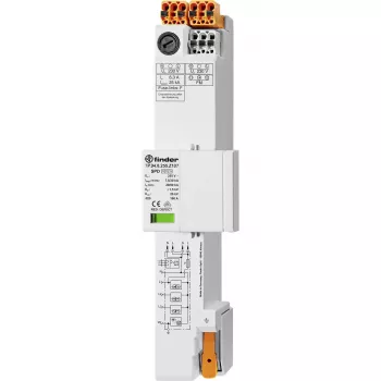 Finder 7P.94.8.255.Z107 Typ 2 Überspannungsschutzgerät für 1000 V DC Photovoltaik-Systeme, 3-polig, 40 kA Imax, DIN-Schienen-Montage