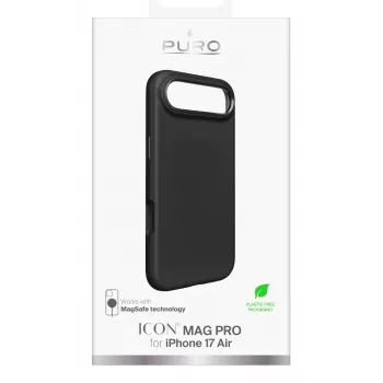 PURO Icon Hülle für Apple iPhone 17 Air 6,6 inch Schwarz MagSafe-kompatibel