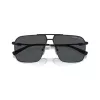 Armani Exchange Herren eckige Sonnenbrille AX2050S609980 Mattschwarz/Dunkelgrau 60mm
